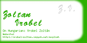 zoltan vrobel business card